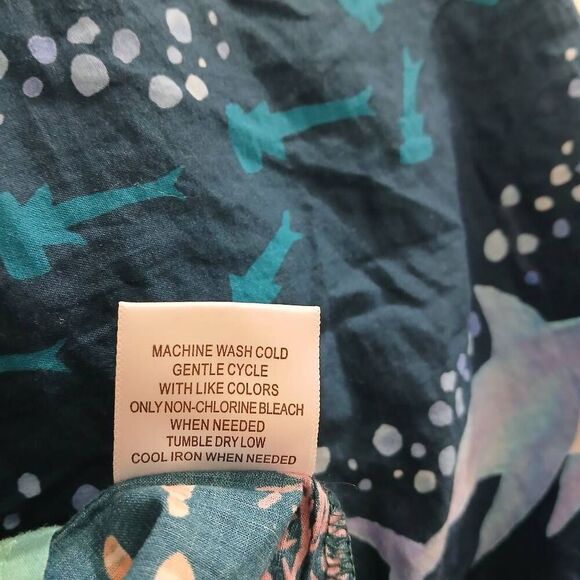 Modcloth womens small peterpan top and skirt set blue skirt has pockets - Picture 7 of 9